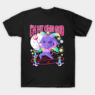 Cute Kawaii Azazel Demon I'm my own God Pastel Goth T-Shirt